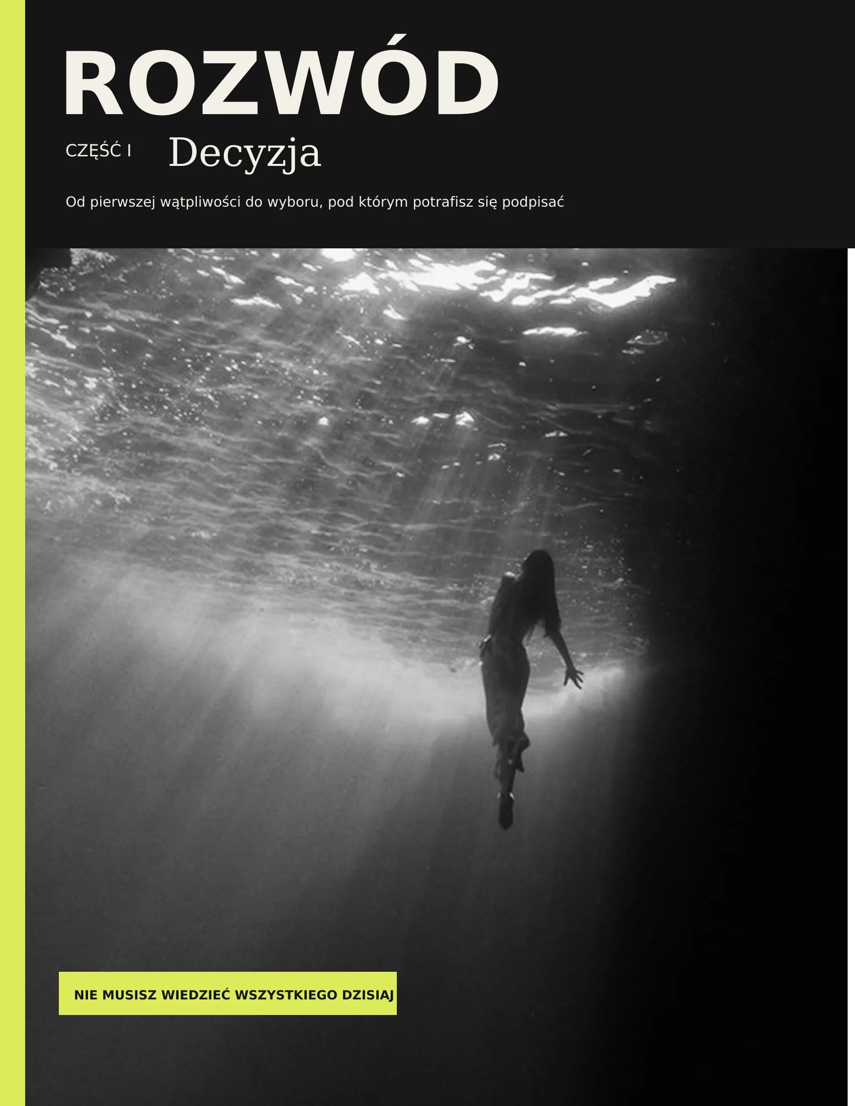 Okładka: Rozwód. Część I. Decyzja