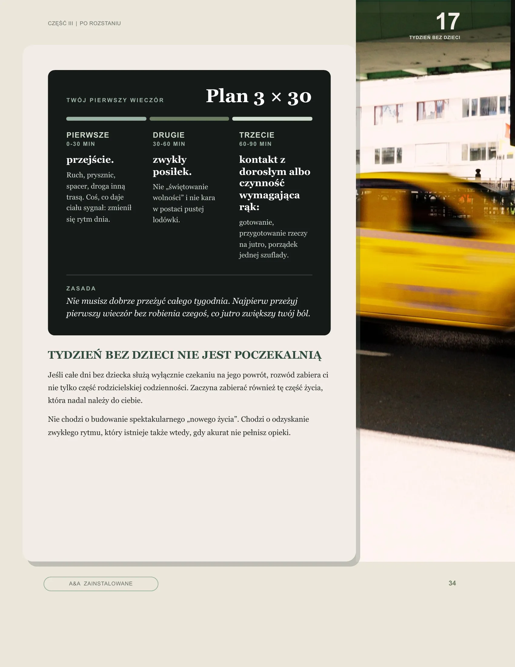 Plan 3 × 30 na pierwszy wieczór bez dzieci